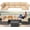 Beige, variant on FKS LIFE Outdoor Replacement Cushions, Water-Resistant for 6-Seat Rattan Wicker Sectional Patio Conversation Sets, 14-Piece Set