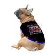 thumbnail image 5 of Funny Hockey Christmas Matching Family Pajamas, Making A Fist Checking You Twice Holiday Pjs For Family And Pet, Black Blue, 5 of 7