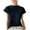 Black, variant on Summer Saving Womens Tshirts, Xunlbb Fashion Women's Casual Solid Color Knit Short Sleeve Round-Neck Blouses Shirts(Black,S)