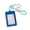 Blue, variant on Star Glamour Card Holders for Students - Cute 3-Inch Photo Case, Leather ID Badge Holder with Double Card Slots, Lightweight & Portable for , Office, and Daily Use Blue