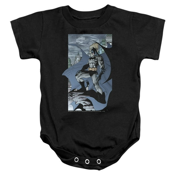 Batman This Is My City Unisex Infant Snap Suit for Baby (6 Months) Black