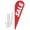 Red, variant on Sale (Red) Teardrop Feather Flag - Complete with 14ft Pole Set and Ground Spike