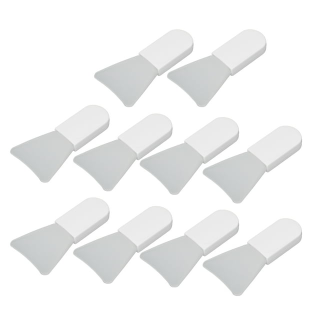 Silicone Facial Applicator, 10pcs Mini Silicone Brush Portable Silicone Spatula Shape For Eye For Facial Mud Short Spatula Shape