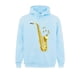 thumbnail image 3 of Sudadera con capucha de manga larga gótica para hombre, regalo de saxofón, notas musicales, verano y otoño, 3 of 4