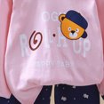 thumbnail image 4 of NOLDARES Toddler Baby Boy Clothes Print Long Sleeve Sweatshirt Tops Pants Set 2pcs Fall Winter Outfits Casual Clothing(Pink,3-4 Y), 4 of 7