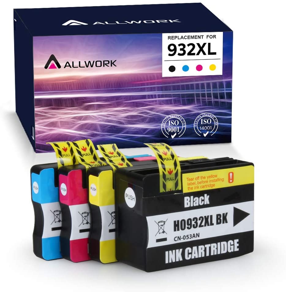 Cartouches D'encre Compatibles 932XL 933XL - Pack 4 Couleurs (noir, Cyan, Jaune, Magenta), Haute Capacité