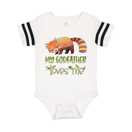 

Inktastic My Godfather Loves Me Cute Red Panda Gift Baby Boy or Baby Girl Bodysuit