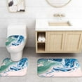 thumbnail image 4 of 4 Pcs Mountain Shower Curtain Sets with Rugs for Bathroom Decor,Lake Bathroom Shower Curtain Sets,Forest Bathroom Sets with Shower Curtain and Rugs, 4 of 6