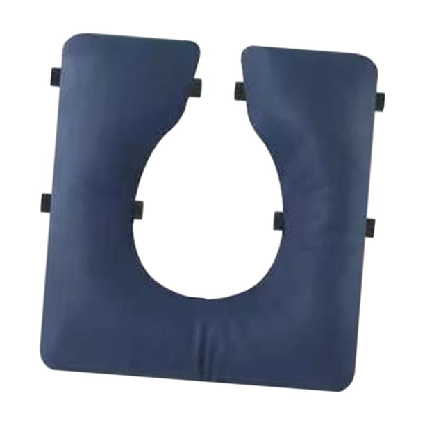 Cojín para asiento de inodoro, cojín para asiento de inodoro de mesita de noche, inodoro de camping, inodoro doméstico para discapacitados PU agujero de calabaza
