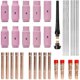 thumbnail image 1 of Tig Welding Accessories Set, Adapter Sleeves+ Housing+ Ceramic Nozzles+ Tungsten Electrodes For -26, 1 of 5