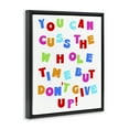 thumbnail image 4 of Stupell Industries Can Cuss But Don't Give Up Novelty & Humor Painting Black Floater Framed Canvas Art Print Wall Art, 17 x 21, 4 of 10