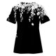thumbnail image 4 of Fiudx Liquidación de Ofertas Flash Blusa de Manga Corta con Cuello Redondo y Estampado para Mujer, 4 of 4
