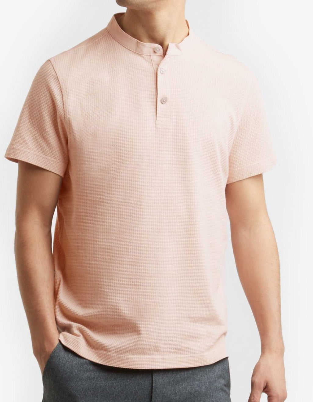Cole Mens Waffle Knit Henley ShortSleeve Shirt XL Walmart