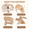 thumbnail image 6 of Robud Wooden Adjustable High Chair for Baby & Kids, Multifunctional Toddler Chair with Safety Belt, Convertible to Study Desk Chair, 6 Months to Teen Years, 40kg Capacity, 6 of 9