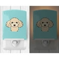 thumbnail image 2 of Caroline's Treasures BB1196CNL Checkerboard Blue Buff Poodle Ceramic Night Light, 6x4x3", multicolor, 2 of 2