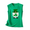 thumbnail image 4 of Camisetas sin mangas para mujer Camisas Verano Correa O Cuello Túnica Sin mangas Estampado acogedor Camisola de playa Trajes Día de San Patricio Pompotops  lopia990721, 4 of 4