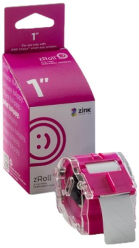 ZINK 1//2 inch zRoll ink-free ZINK Paper A 1//2 inch wide roll of full color