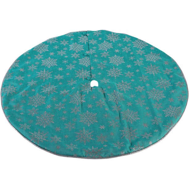 Teal Christmas Tree Skirt 