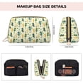 thumbnail image 2 of Seahorse Makeup Bag, Large Capacity Travel Cosmetic Bag for Women Girls- Travel Toiletry Bag Leather Portable Waterproof Makeup Case Organizer with Handle, 2 of 4