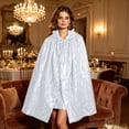 thumbnail image 2 of Sequin Sparkly Cape For Women, Front Tie Party Poncho, Halloween Festival Performance Outerwear Cloak, 2 of 6