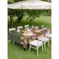 thumbnail image 3 of Easter Bunny Outdoor Tablecloth - 60x120 Inch Rectangle Dining Table Cover, Spring Floral Vintage Botanical Rabbits Green Waterproof Outdoor Table Cloth with Umbrella Hole & Zipper for Picnic/Patio, 3 of 7