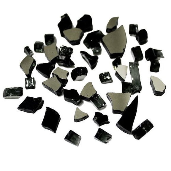 AZ Patio Heaters Reflective Fire Glass in Black