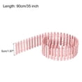 thumbnail image 2 of Unique Bargains Miniature Garden Fence, 35 Inch Long Picket Fence Mini Ornament, Pink, 2 of 5