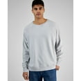 thumbnail image 1 of And Now This Men’s Raglan Sweatshirt, Light Gray, L, 1 of 2