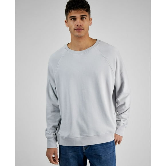 And Now This Men’s Raglan Sweatshirt, Light Gray, L