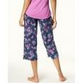 thumbnail image 2 of Jenni by Jennifer Moore Womens Printed Cropped Pajama Pants (Falling Floral Navy, Small), 2 of 2