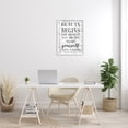 thumbnail image 2 of Stupell Industries Beauty Begins Once You Decide To Be Yourself White Marble Typography Graphic Art White Framed Art Print Wall Art, 24x30, by Daphne Polselli, 2 of 7