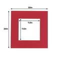 thumbnail image 3 of Deep Red Acid Free 20x20 Picture Frame Mats with White Core Bevel Cut for 8x8 Pictures - Fits 20x20, 3 of 4