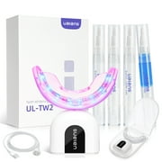 Ualans Teeth Whitening Kit, 32X LED Blue Red Light 10Mins Timer , 35% CP Whitening Gel Mint Flavor