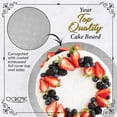thumbnail image 3 of O'Creme Silver Wraparound Cake Pastry Round Drum Board 1/4 Inch Thick, 14 Inch Diameter - Pack of 10, 3 of 9