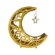 thumbnail image 5 of Moon Eid Mubarak Bandeja para servir Plato de fruta Merienda Postre Pastelería Platos Vajilla de metal Eid Moon Star Cena Plato Bandeja para Mubarak Estilo B Soledad Bandeja de servir, 5 of 9