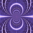 thumbnail image 1 of Ahgly Company Machine Washable Indoor Square Transitional Indigo Purple Area Rugs, 5' Square, 1 of 7