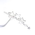thumbnail image 4 of Pinza para el pelo con forma de estrella hueca para niñas, pasador lateral decorativo para mujeres, citas, niños, plateado, 4 of 7