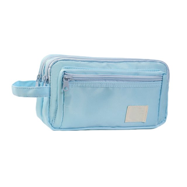Canvas Multi-Layer Pencil Case - Extra Large School Supply Organizer for Students