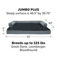thumbnail image 5 of FurHaven Pet Products Plush & Decor Orthopedic Comfy Couch Pet Bed for Dogs & Cats - Diamond Gray, Jumbo Plus, 5 of 13