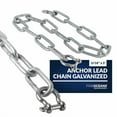 thumbnail image 6 of Five Oceans Marine Boat Anchor Chain, Anchor Lead Chain Hot-Dipped Galvanized Steel with 2 AISI316 Stainless Steel Bow Shackles, 6 of 7