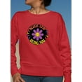 thumbnail image 2 of Never Stop Being You Sweatshirt Women -Smartprints Designs, Female 4X-Large, 2 of 4