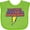 Apple Green, variant on Inktastic These Fools Put My Cape on Backwards® Superhero Boys or Girls Baby Bib