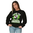 thumbnail image 4 of Popeye Olive Kiss Me Im Kinda Irish Sweatshirt for Men or Women Brisco Brands S, 4 of 6