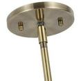 thumbnail image 4 of Woodbridge Lighting Drum 3-Light Fabric Pendant in Brass/Gray, 4 of 4