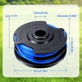 thumbnail image 3 of 4 Pack 88512 Dual Trimmer Line Spool for Toro 51480 51480A 51488 Electric String Trimmer, 30ft 0.065" Spool Replacement, 3 of 8