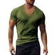 thumbnail image 1 of Camisa de algodón informal de color liso y manga corta para hombre - Material cómodo, para uso diario/fiestas, M-XXXL, 1 of 6