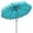 Turquoise, variant on YANG2，9Ft Patio Umbrella with Crank, 2-Tier Outdoor Umbrella with Push Button Tilt, Sun-Protective Canopy, 8 Ribs, Scalloped Patio Umbrella for Outdoor Beach Deck Pool Table (Turquoise)