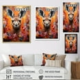 thumbnail image 4 of Designart "Pop Art Portrait Of A Kangaroo" Animals Kangaroo Floater Framed Canvas Prints, 4 of 5
