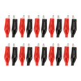 thumbnail image 2 of 20 Pcs Black Red Soft Plastic Coated Testing Probe Alligator Test Clip, 2 of 5
