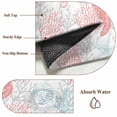 thumbnail image 6 of 3'x5' Area Rugs, Red Aqua Coastal Indoor Outdoor Area Rug for Living Room Bedroom, Sea Turtle Nautical Coral Summer Beach Washable Bathroom Rugs Kitchen Floor Carpet Mats Home Decor Aesthetic, 6 of 8